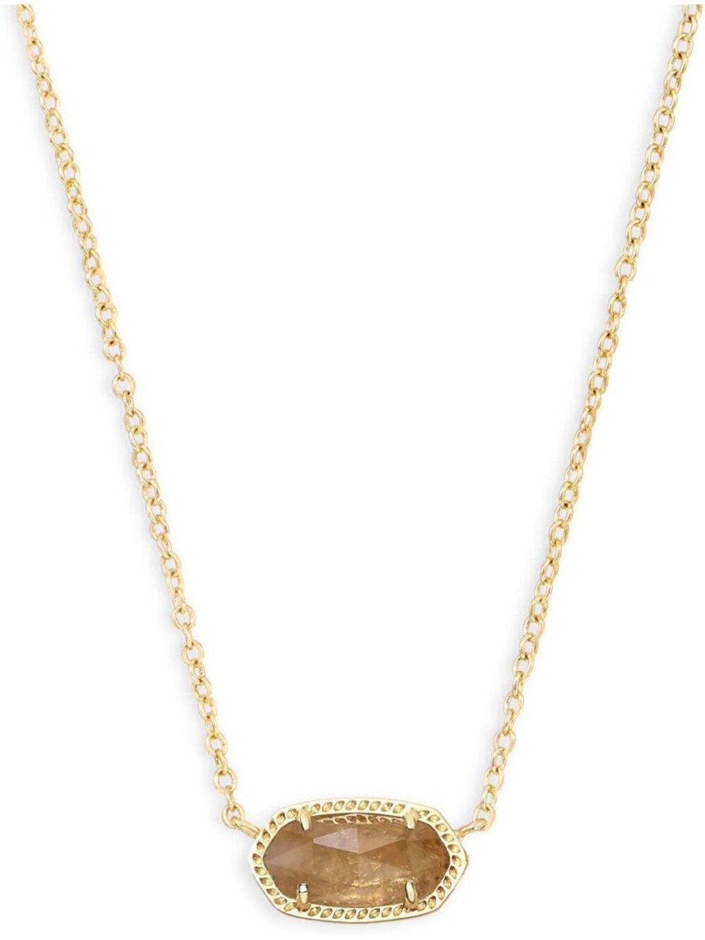 Women's Orange 14k Gold Plated Elisa Fashion Jewellery Pendant Necklaces